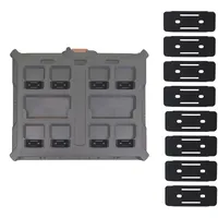 StealthMounts Montagefüße für Milwaukee Packout System (Schwarz) | Robuste