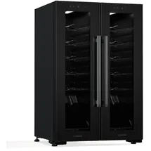 Klarstein Shiraz Weinkühlschrank 2 Zonen | LED-Beleuchtung | freistehend, Schwarz