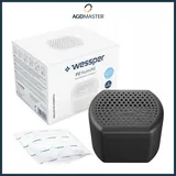 Wessper P2 Humifill Schwarz Luftentfeuchter Set mit Nachfüllpack 250g 90 Tage