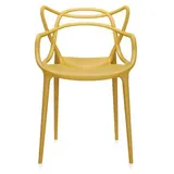 Kartell Stuhl Masters senfgelb, Designer Philippe Starck, 84x57x47 cm