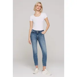 Soccx Damen, Jeans, SU:SI regular fit, Smooth Blue, 34 - 34W