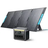 Anker SOLIX C1000 Tragbare Powerstation mit 400W Solarpanel, 1800W Solargenerator, 4230V Steckdosen mit max. 2400W Leistung, LFP Powerstation für Outdoor, Camping und Stromreserve