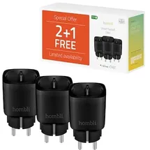 Hombli Smart Plug 3 St. Schwarz