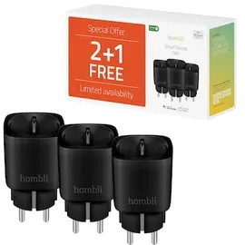 Hombli Smart Plug 3 St. Schwarz