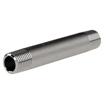 Riegler Rohrdoppelnippel, R 1/2, Länge 150 mm, Edelstahl 1.4571