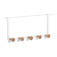 Zeller Garderobenhaken Türhänger 5 Haken Weiß