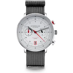 STERNGLAS - HAMBURG CHRONO - Silber - field steingrau / 42mm