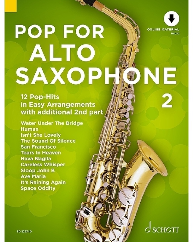 Pop For Alto Saxophone / Band 2 / Pop For Alto Saxophone 2, Geheftet