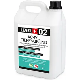 LEVEL+ Acryl Tiefengrund Weiß 5 l
