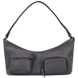 Liebeskind Schultertasche Leder 29 cm  grau