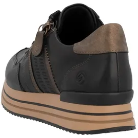 REMONTE Damen D1318 Sneaker, Schwarz, 40 EU