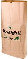 BIOMAT® Einstecksäcke aus Kraftpapier 120 Liter PSE-120-ZF , 1 Karton = 10 Bündel = 250 Einstecksäcke