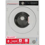 Sharp ES-NIB814BWNA-DE Waschmaschine (8 kg, 1400 U/min)
