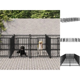 vidaXL Outdoor-Hundezwinger Stahl 11,26 m2