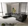 DeLife Wohnlandschaft Clovis XL Schwarz mit Hocker, Design Wohnlandschaften, Couch Loft, Modulsofa, modular