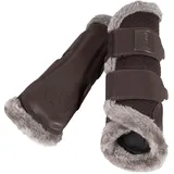Eskadron Platinum Gamaschen Mesh Faux Fur Shetty teak brown XXXS