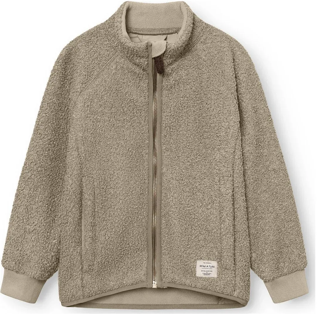 Mini a ture Matcedric Teddyfleece jacket. GRS vert (7530) 10y