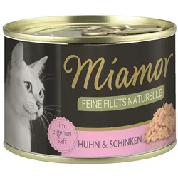 Miamor Feine Filets Naturelle Huhn&Schinken | 12x 156g Katzenfutter