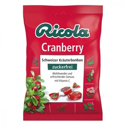 Ricola ohne Zucker Cranberry Bonbons