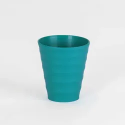 6 Becher 250 ml türkis Sardinien – 100% abbaubar, spülmaschinenfest, nachhaltig