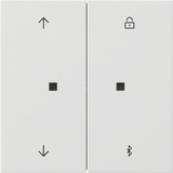 Gira S3000 Jalousie- und Schaltuhr BT Pfeilsymbole Flächenschalter Reinweiß
