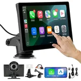 Vevor Kabelloses Autoradio (228,6 mm) HD-Radio mit Touchscreen, Apple CarPlay & Android Auto, Bluetooth, USB, FM