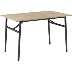 TECTAKE Esstisch Swansea 120x75x76cmIndustrial Holz hell, Eiche Sonoma