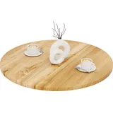 LAMO MANUFAKTUR Tischplatte rund 80 cm aus Naturholz Holzplatte für Esstisch, Küchentisch, Bistrotisch, Bartisch Stärke: 28 mm Farbe: Rustikal