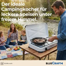 Bluecraft Gaskocher 2-flammig Campingkocher