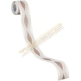 A.S. Création selbstklebende Bordüre Stick ups glatt 5,00 m x 0,05 m beige