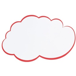 Franken Moderationskarten »Wolke groß UMZ WG« 37x62 cm weiß, 62x37 cm