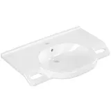 Villeroy & Boch ViCare Waschtisch 412080T2 weiss AntiBac c-plus,80x55cm,Hahnloch und Überlauf,