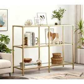 VASAGLE LGT27G Konsolentisch 100x30x75 gold