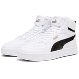 Puma Unisex Kinder Caven 2.0 Mid Jr Sneaker, Puma White Puma Black Gold, 38.5