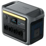 Anker Balkonkraftwerk Stromerzeuger C1000 Tragbare Powerstation, 1056Wh/1800W Solargenerator, 1800 W, (Set, bis 2400 W mit SurgePad), erweiterbar auf 2112 Wh, ideal für Outdoor & Zuhause schwarz