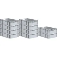 Proregal 10x Eurobox NextGen Economy Griffe offen |HxBxT 17x40x60cm