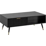 Möbel Boss Couchtisch Schwarz Eiche 110 x 43 x 60 cm