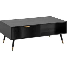 Möbel Boss Couchtisch Schwarz Eiche 110 x 43 x 60 cm