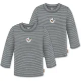 normani Outdoor Sports Normani, Outdoor Sports 2er Pack Baby Merino Longsleeve Taupo in Grau, 92, 86