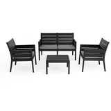GRANDSOLEIL Panka Set 4-tlg. Anthrazit