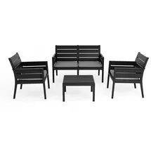 GRANDSOLEIL Panka Set 4-tlg. Anthrazit