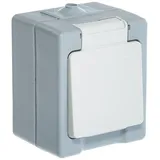 Kopp Schuko-Steckdose Aufputz grau 1 St.