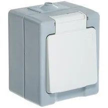 Kopp Schuko-Steckdose Aufputz grau 1 St.