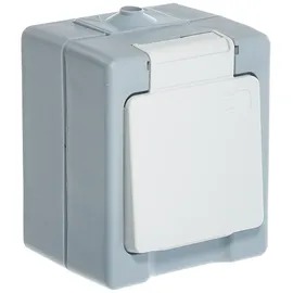 Kopp Schuko-Steckdose Aufputz grau 1 St.