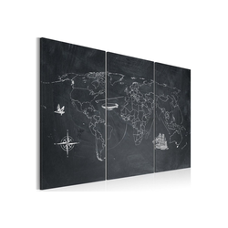 Artgeist Wandbild Reise um die Welt - Triptychon 90,00 cm x 60,00 cm