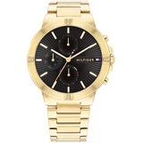 Tommy Hilfiger Multi Zifferblatt Quarz Uhr für Damen mit Gelbgoldfarbenes Edelstahlarmband - 1782380