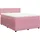 vidaXL Boxspringbett mit Matratze Rosa 140x200 cm Samt