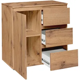 Möbel Boss Kommode 80 x 80 x 40 cm Braun
