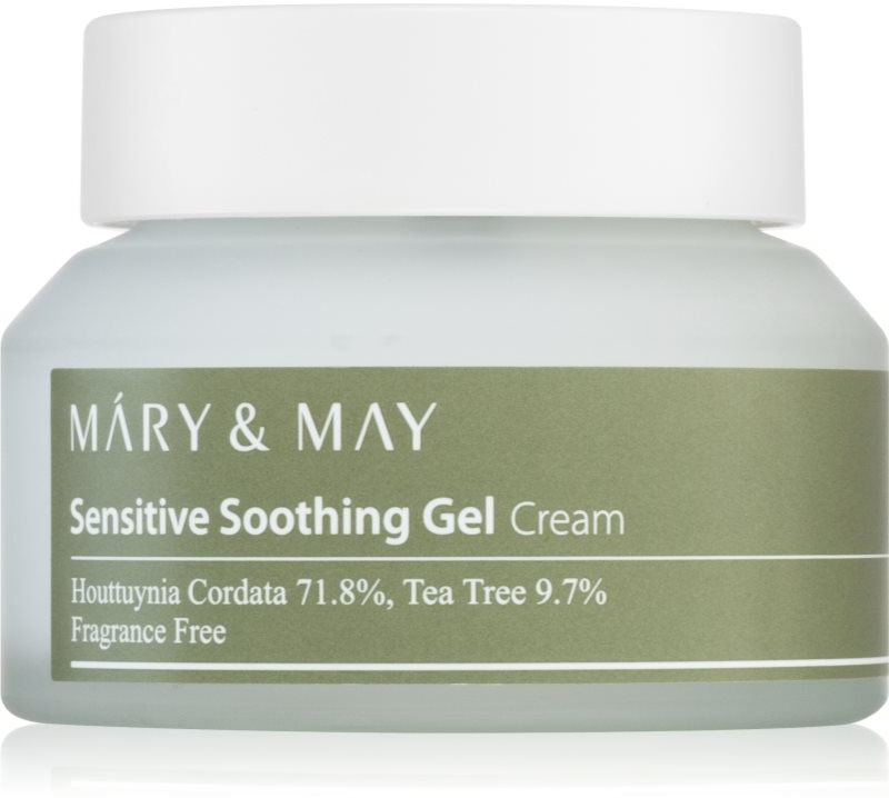 MARY & MAY Sensitive Soothing Gel Cream leichte, feuchtigkeitsspendende Gel-Creme zur Beruhigung und Stärkung empfindlicher Haut 70 g