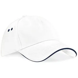 Beechfield Ultimate 5 Panel Cap White/French Navy One Size
